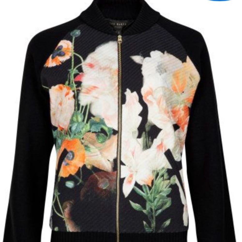 Ted Baker Zip Bomber Cardigan
